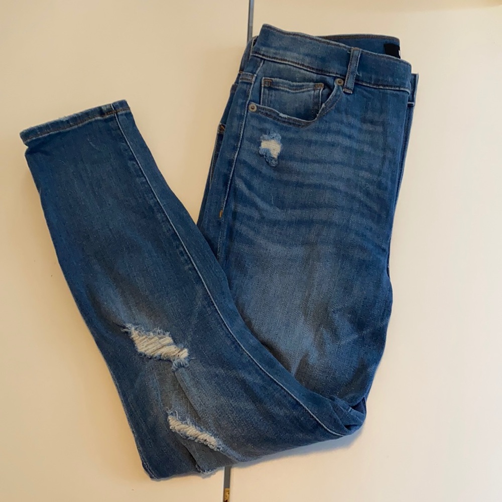 Express Ripper Stretch Super High Rise Ankle Jean Legging